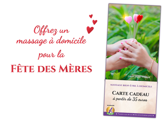 Carte cadeau pour la fête des mamans - Massage L'or ion