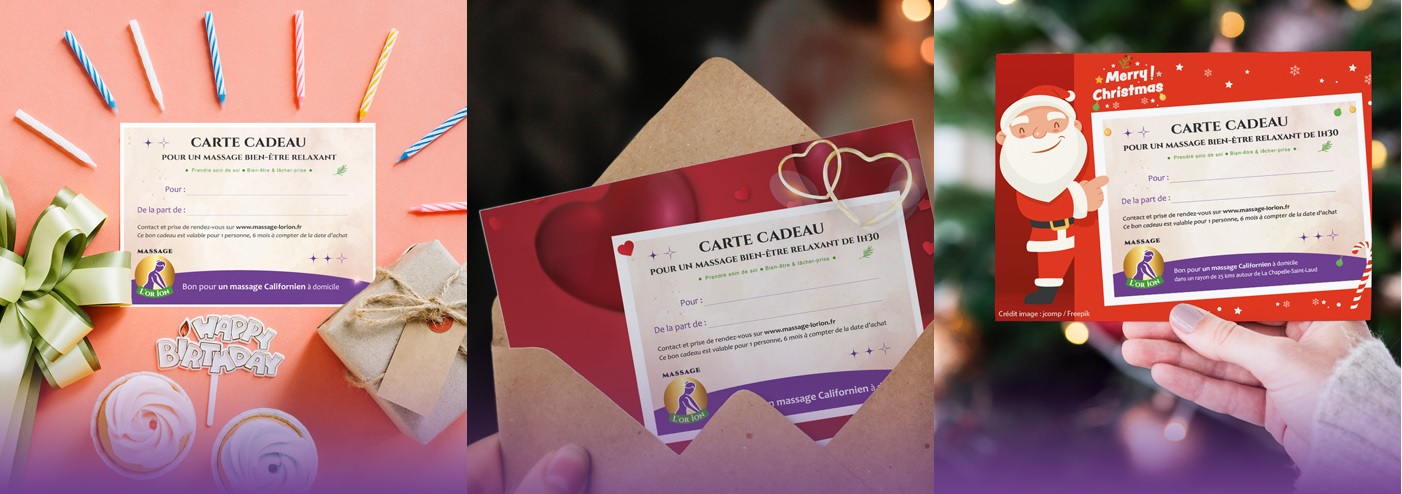 Carte cadeau - Offrir un massage !